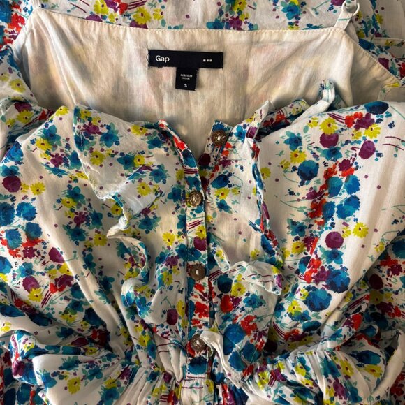 Bundle! Size S Maxi Dresses 💐 Gap Rainbow Confetti, Express Green Stripe - Picture 7 of 15